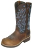 Twisted X WBB0017 for $129.99 Ladies Barn Burner Casual Boot with Brown Pebble Leather Foot and a Wide Round Toe